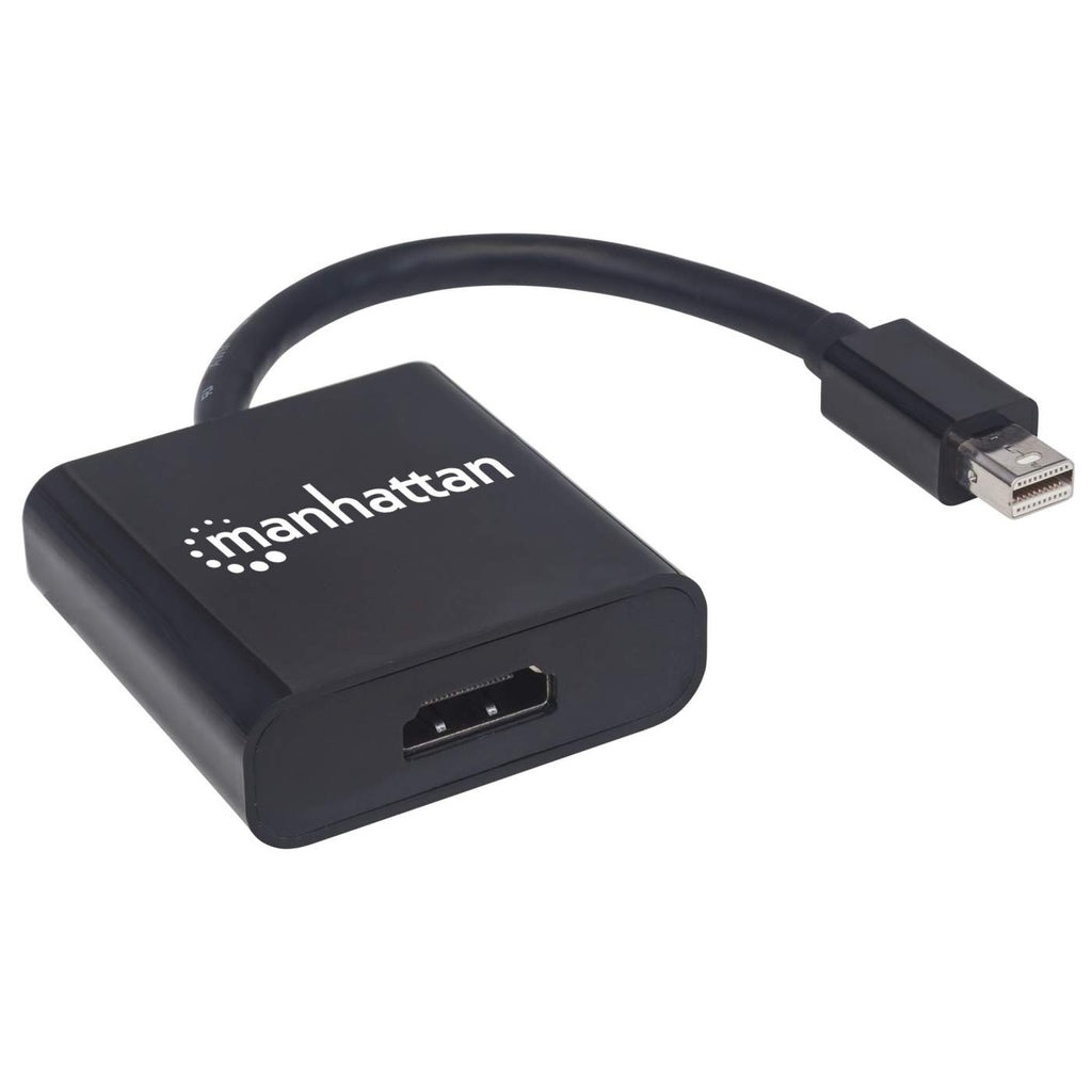 Manhattan 152570 Adattatore Attivo Mini DisplayPort Maschio a HDMI Femmina Nero - Collegamento per Display HDMI