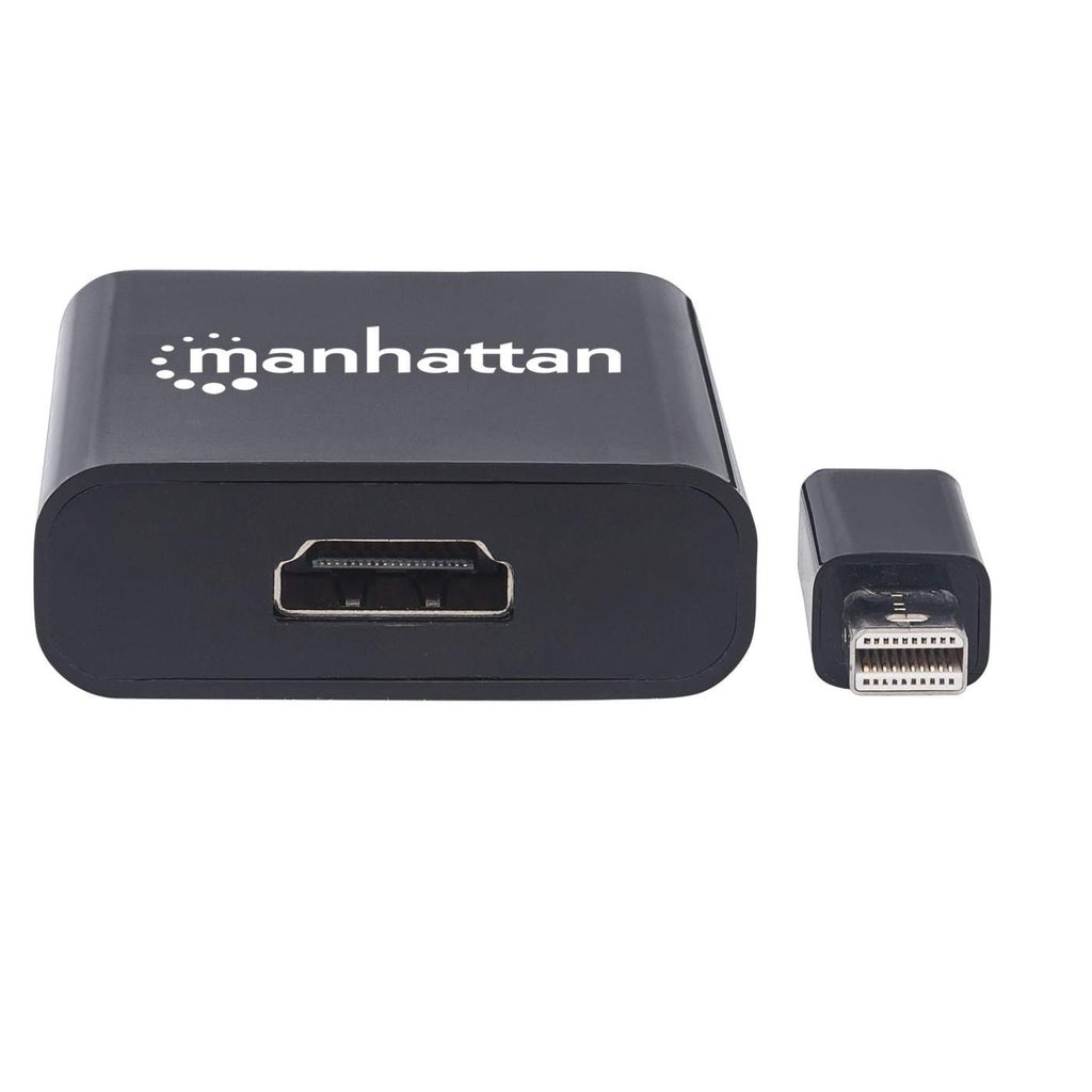 Manhattan 152570 Adattatore Attivo Mini DisplayPort Maschio a HDMI Femmina Nero - Collegamento per Display HDMI
