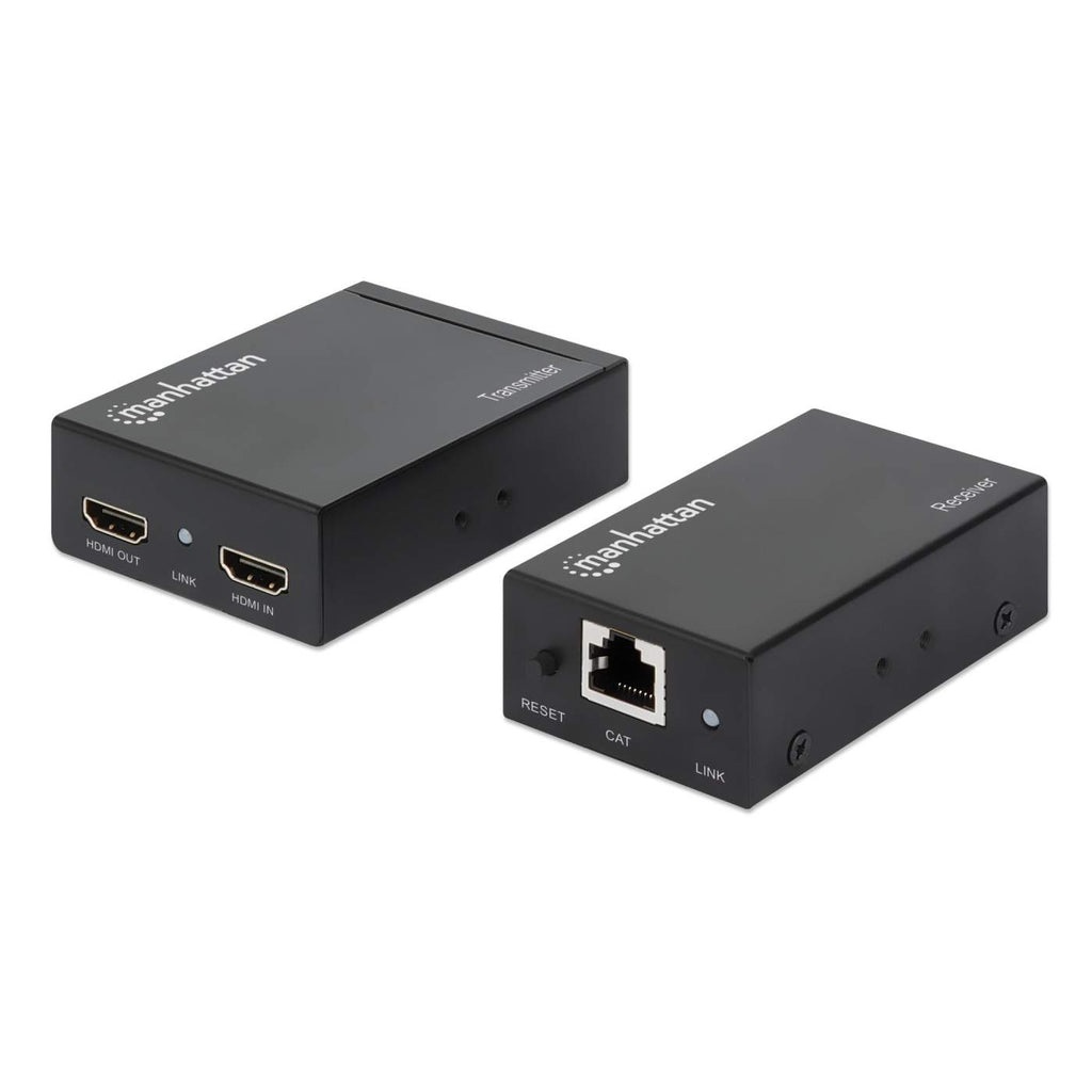 Manhattan IDATA EX-HL61 - Kit Extender HDMI PoE fino a 50m con Trasmettitore e Ricevitore e Supporto IR