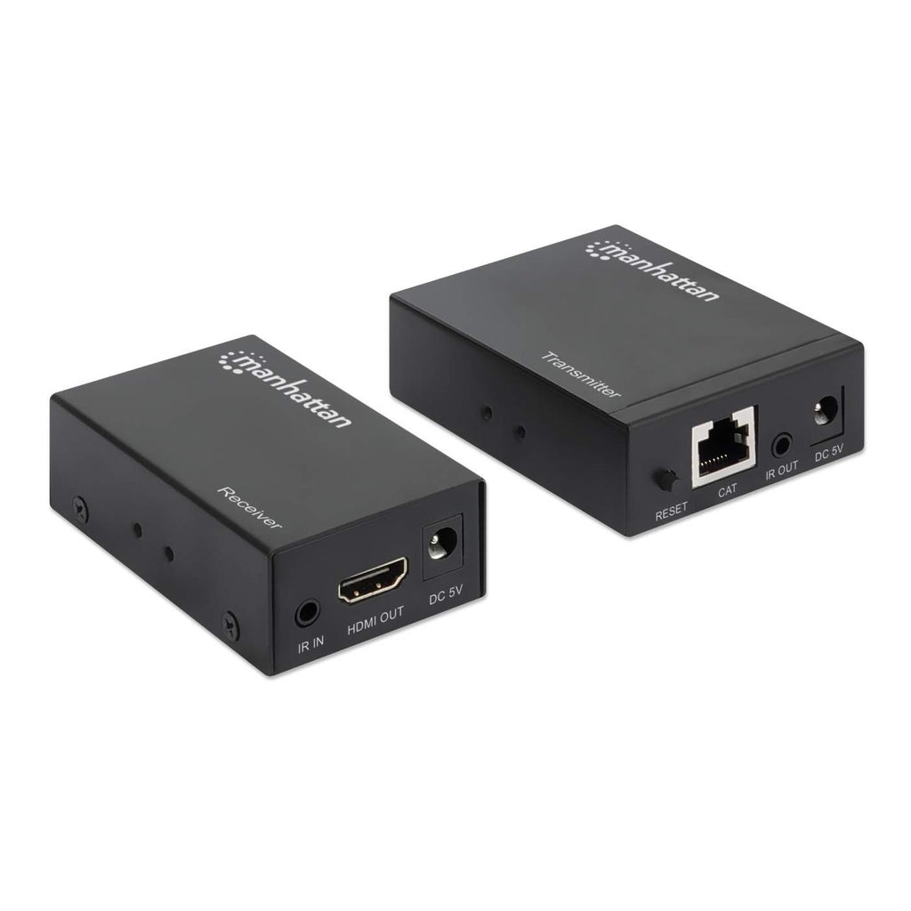 Manhattan IDATA EX-HL61 - Kit Extender HDMI PoE fino a 50m con Trasmettitore e Ricevitore e Supporto IR