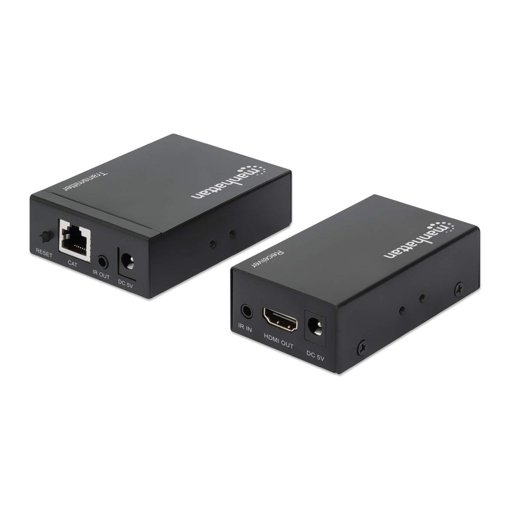 Manhattan IDATA EX-HL61 - Kit Extender HDMI PoE fino a 50m con Trasmettitore e Ricevitore e Supporto IR