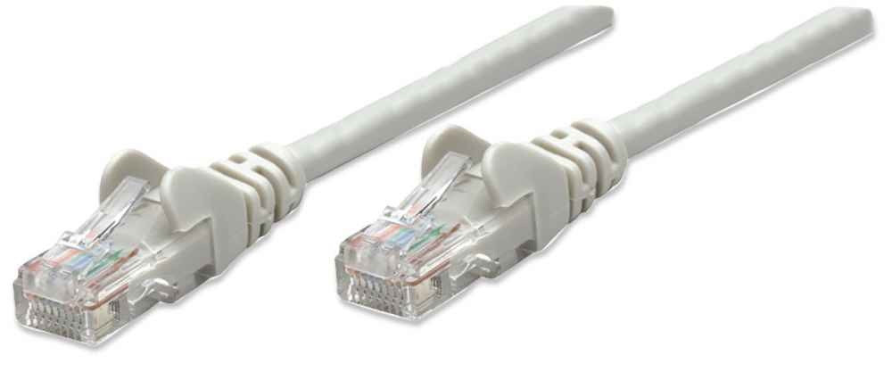 Intellinet 340373 Cavo di Rete Grigio 1 m Cat6 U/UTP con Connettori RJ-45