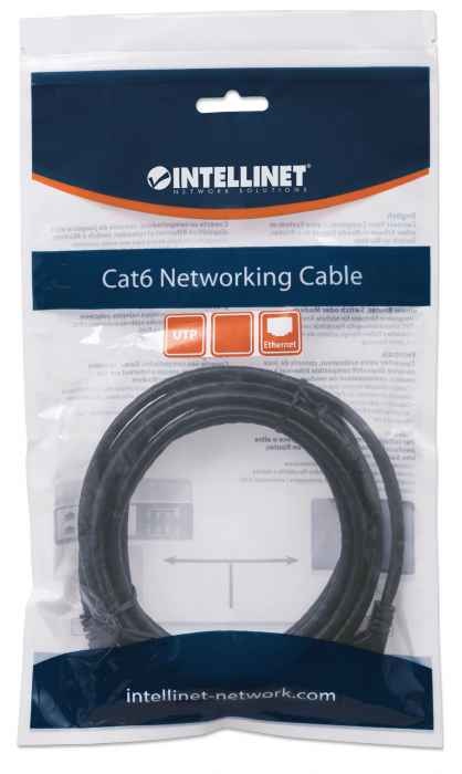 Intellinet Cavo di rete Patch Cat. 6 UTP in rame 0,5m con connettori RJ45