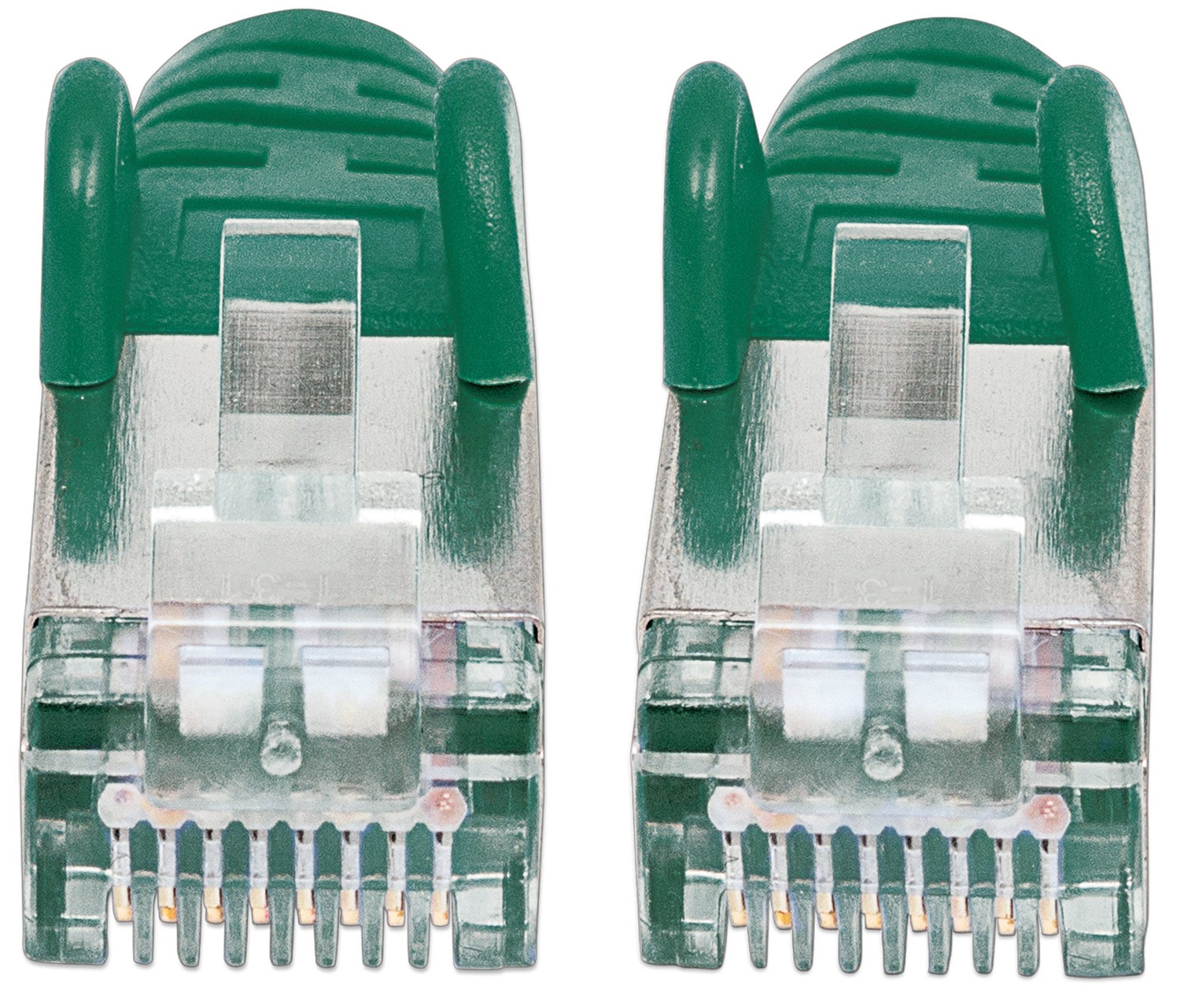 Intellinet Cavo di Rete Cat6a Verde 15 m S/FTP Rame 100% con Placcatura Oro