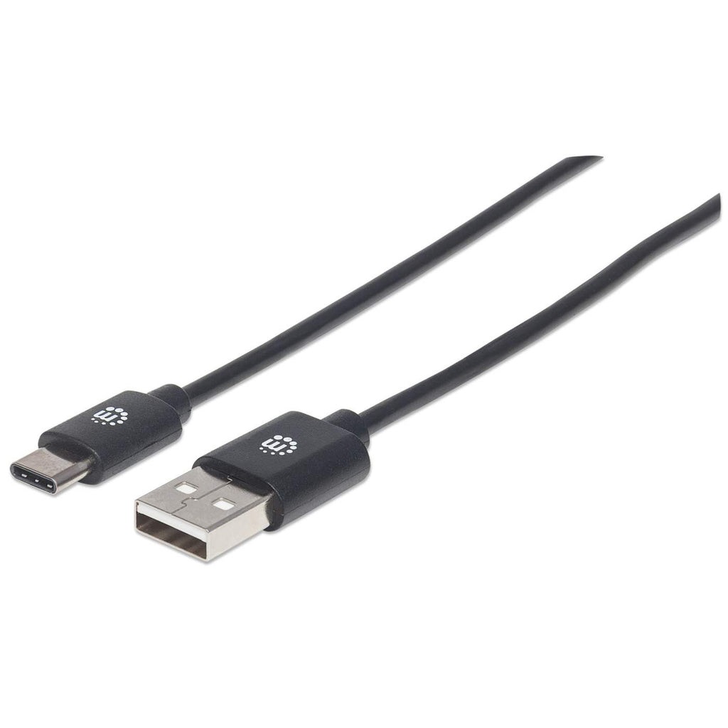 Manhattan 353298 cavo USB USB 2.0 1 m USB C USB A Nero