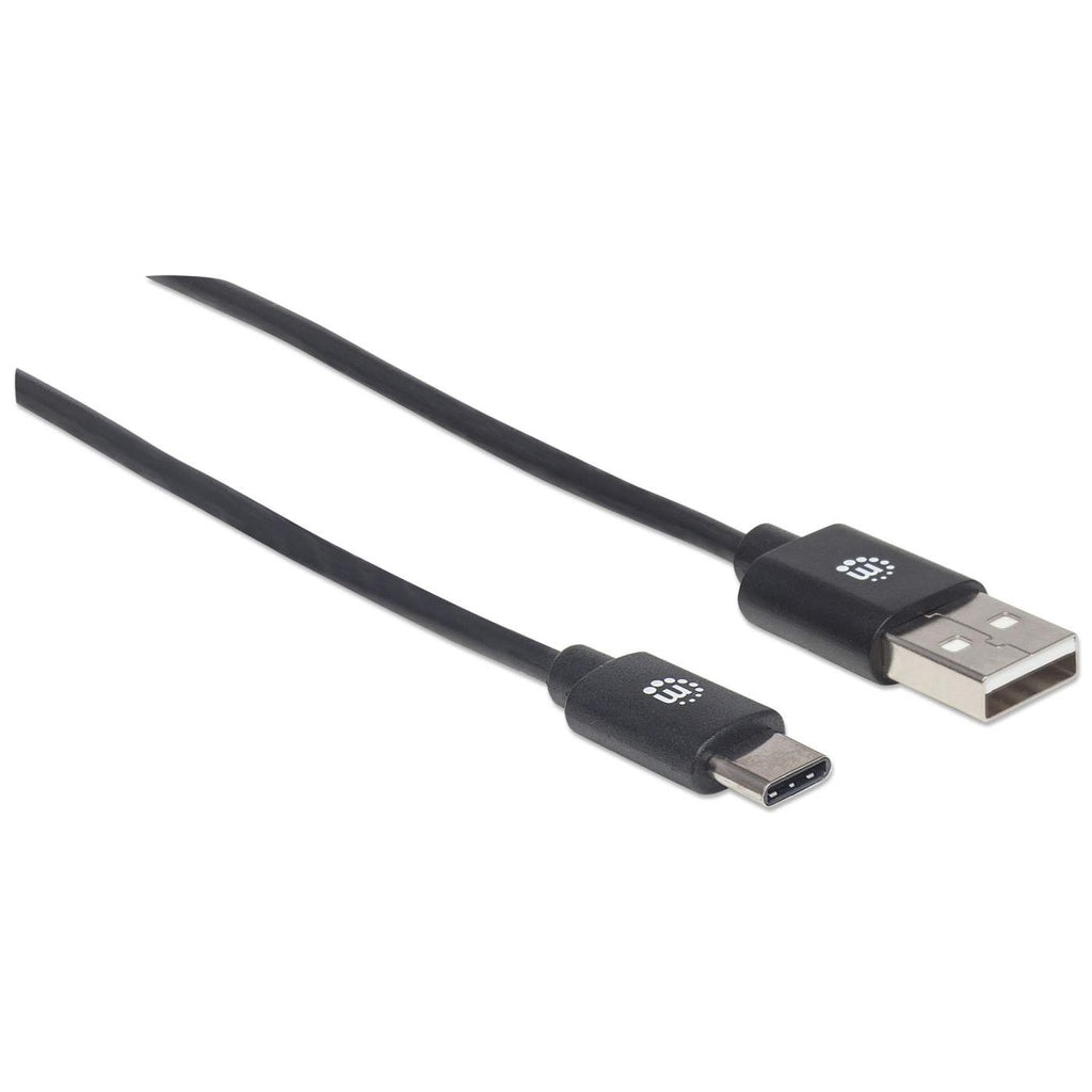 Manhattan 353298 cavo USB USB 2.0 1 m USB C USB A Nero