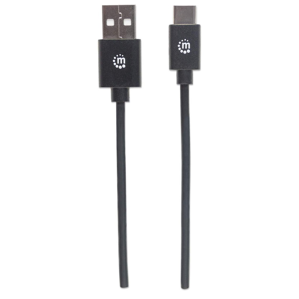 Manhattan 353298 cavo USB USB 2.0 1 m USB C USB A Nero