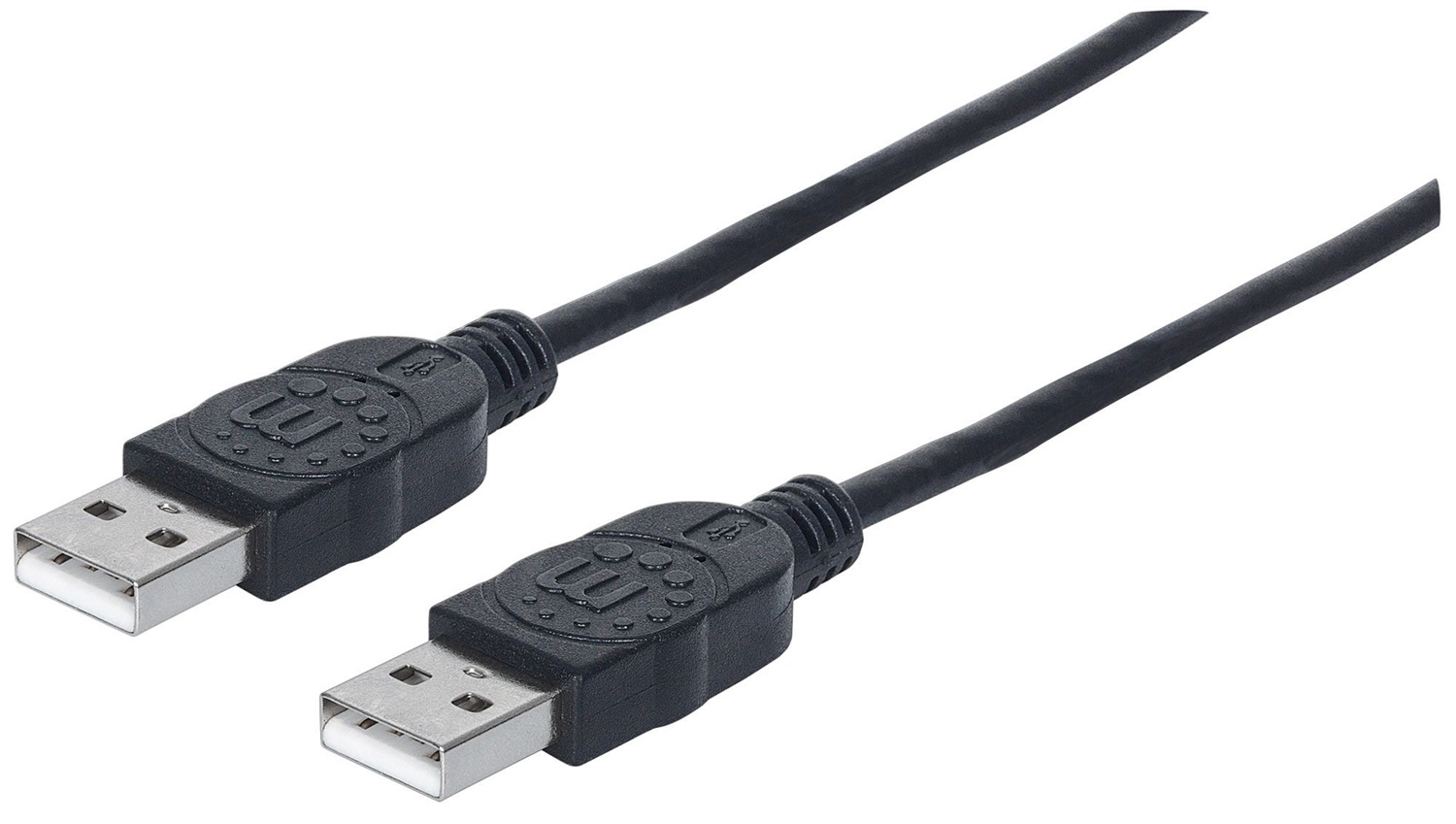 Manhattan Cavo USB 2.0 A Maschio/Maschio 1 m - Nero, Velocità fino a 480 Mbps, Schermato