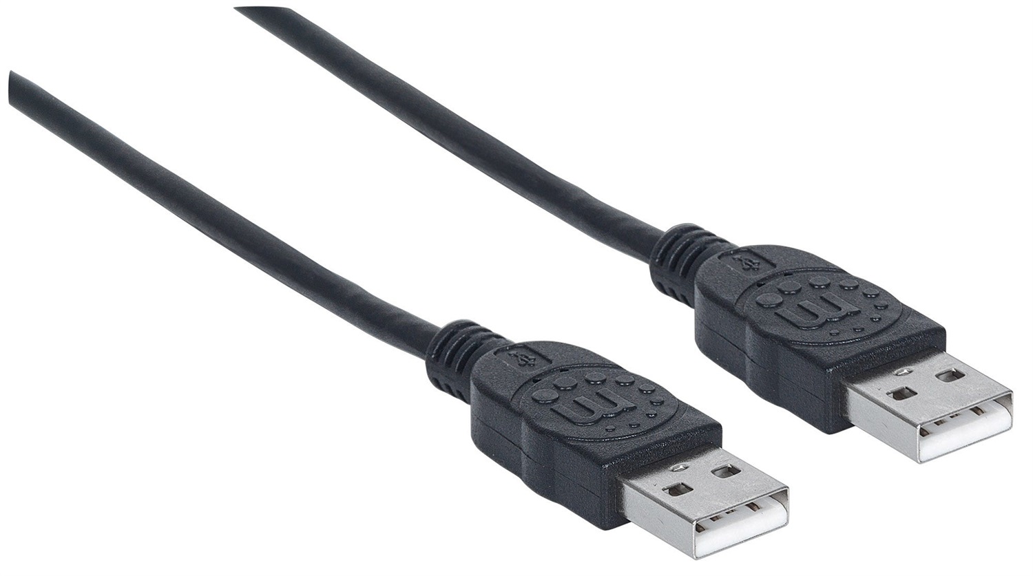 Manhattan Cavo USB 2.0 A Maschio/Maschio 1 m - Nero, Velocità fino a 480 Mbps, Schermato