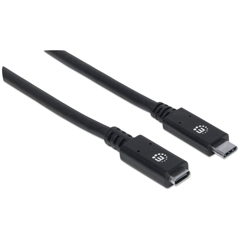 Manhattan 355230 Cavo Prolunga USB 3.2 Gen 2 (3.1 Gen 2) 0,5 m USB C Nero - 10 Gbps
