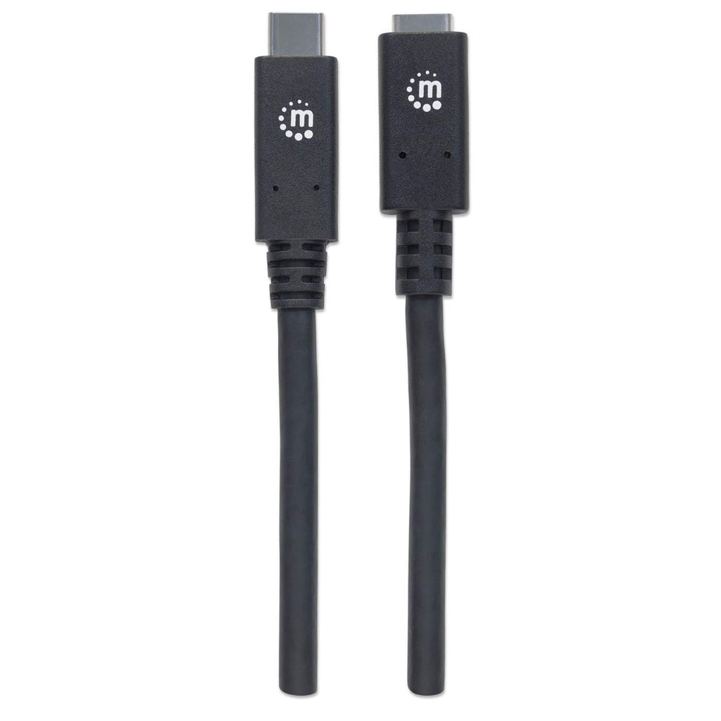 Manhattan 355230 Cavo Prolunga USB 3.2 Gen 2 (3.1 Gen 2) 0,5 m USB C Nero - 10 Gbps