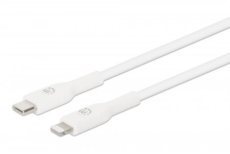 Manhattan Cavo di Ricarica e Sincronizzazione USB-C a Lightning 0,5m - Compatibile con Dispositivi Apple, Ricarica Fino a 18W