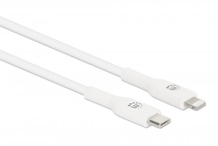 Manhattan Cavo di Ricarica e Sincronizzazione USB-C a Lightning 0,5m - Compatibile con Dispositivi Apple, Ricarica Fino a 18W