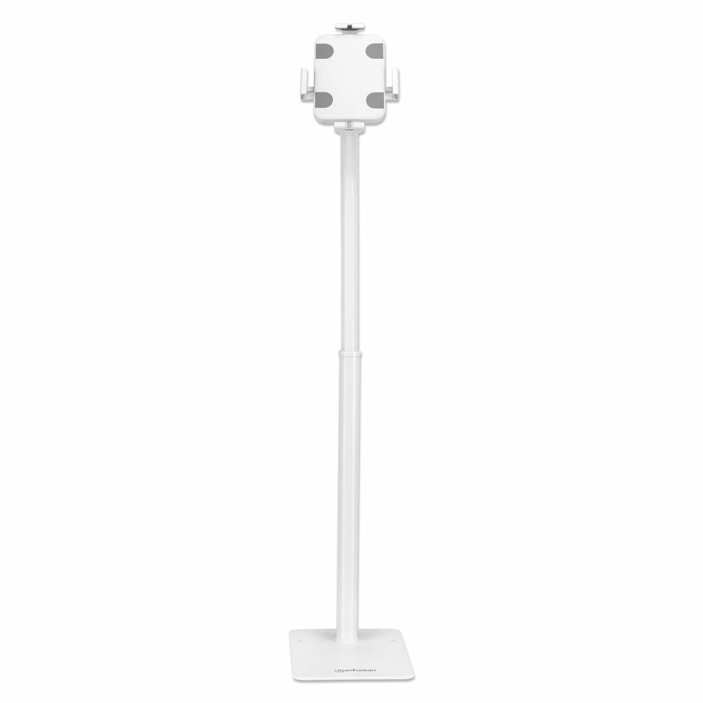 Manhattan Supporto da Pavimento Antifurto per Tablet e iPad 7,9-11'' Bianco con Rotazione 360°