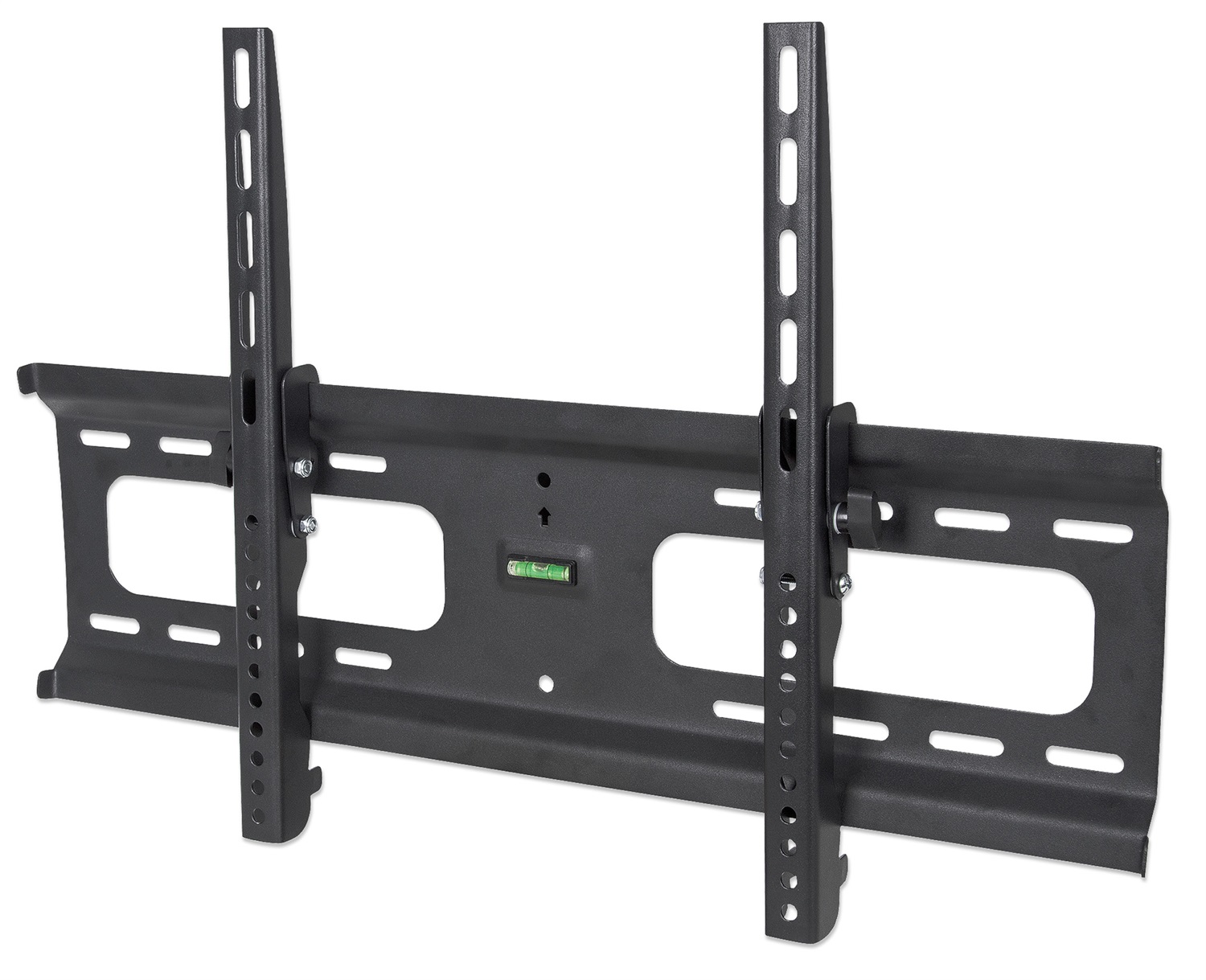 Manhattan 424752 Supporto TV a parete Inclinabile per schermi da 32 a 70 pollici (81,3 - 177,8 cm) - Capacità 80 kg, Inclinazione 0-12°, Nero