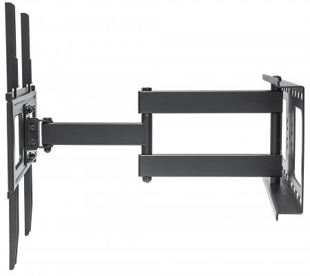 Manhattan Supporto Murale Universale Full-Motion per TV 32-55'' - Inclinazione -20° a 10°, Orientamento 180°, Fino a 50 kg, VESA 400x400, Nero