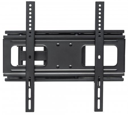 Manhattan Supporto Murale Universale Full-Motion per TV 32-55'' - Inclinazione -20° a 10°, Orientamento 180°, Fino a 50 kg, VESA 400x400, Nero