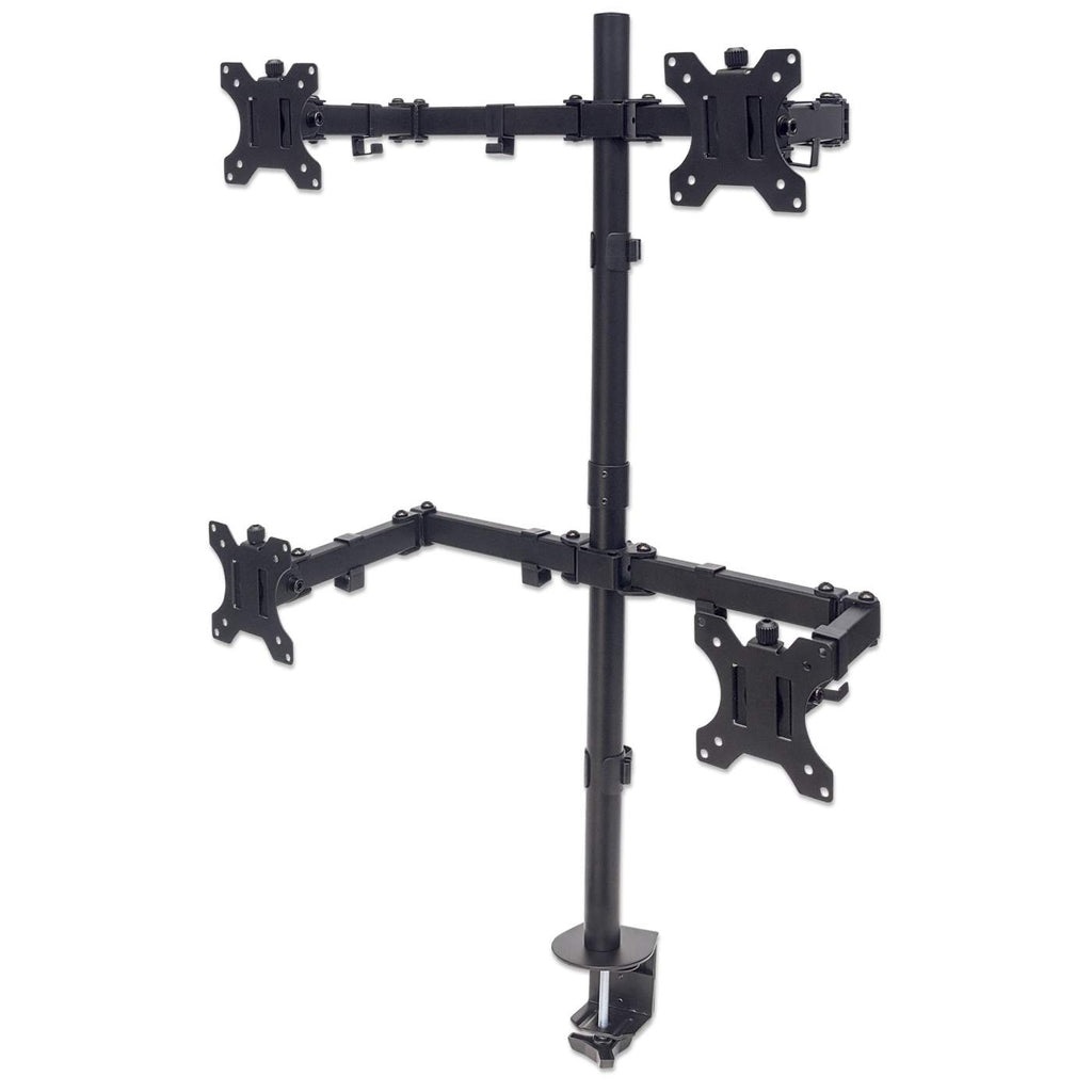 Manhattan 461566 Supporto da Tavolo per TV a Schermo Piatto 81,3 cm (32 pollici) con Morsa - Capacità 32 kg, Colore Nero