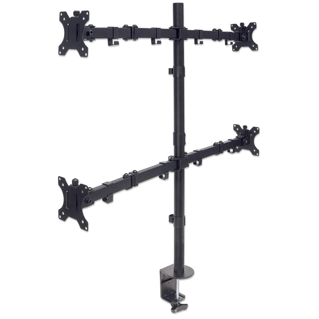 Manhattan 461566 Supporto da Tavolo per TV a Schermo Piatto 81,3 cm (32 pollici) con Morsa - Capacità 32 kg, Colore Nero