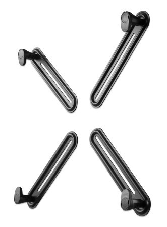 Manhattan Supporto da Tavolo per TV a Schermo Piatto 13-27'' con Adattatori VESA Senza Fori - Nero