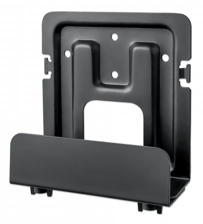 Manhattan Supporto a muro per Box di Streaming e Media Player Nero - Fino a 5 kg, Regolabile 47-76 mm