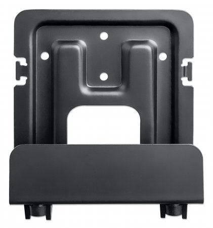 Manhattan Supporto a muro per Box di Streaming e Media Player Nero - Fino a 5 kg, Regolabile 47-76 mm