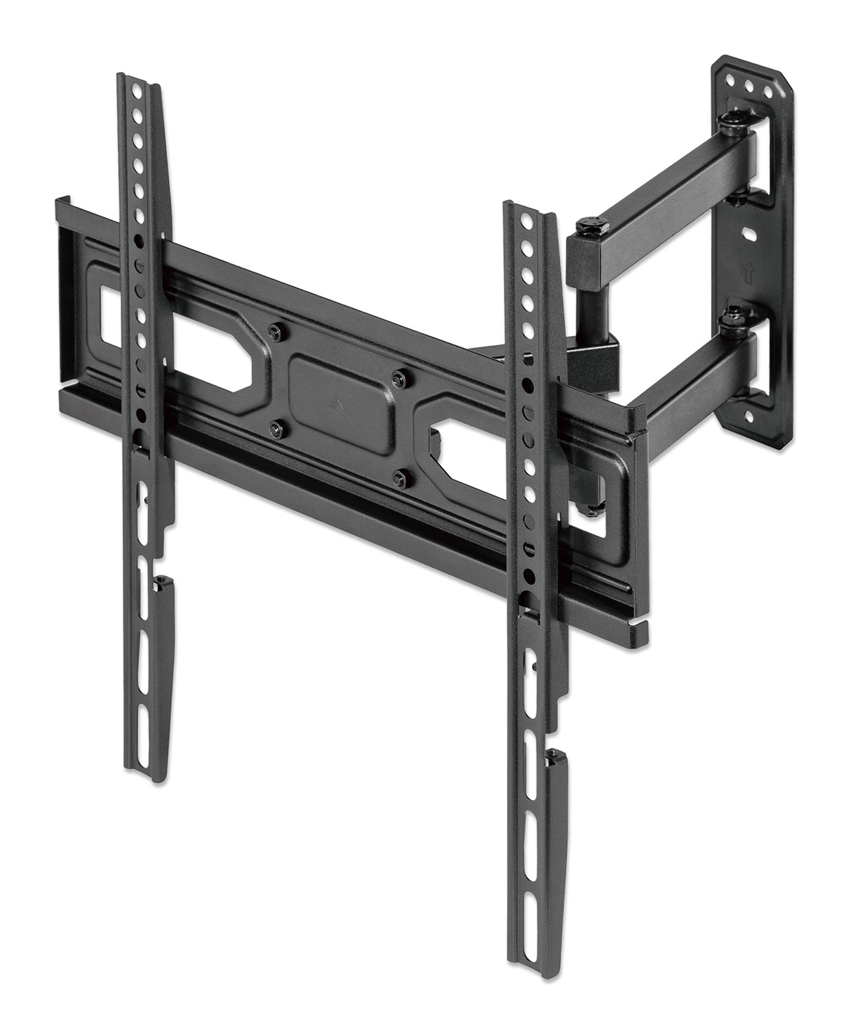 Manhattan Supporto TV a Parete per TV Piatto da 32-55'' Nero - Inclinazione 3 a -15°, Rotazione /-90°, Fino a 35 kg