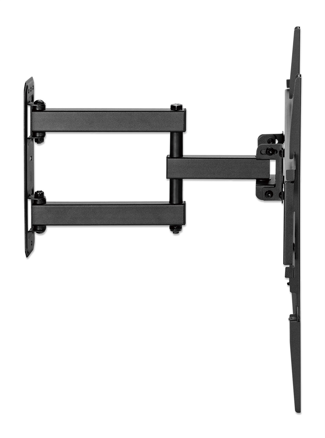 Manhattan Supporto TV a Parete per TV Piatto da 32-55'' Nero - Inclinazione 3 a -15°, Rotazione /-90°, Fino a 35 kg