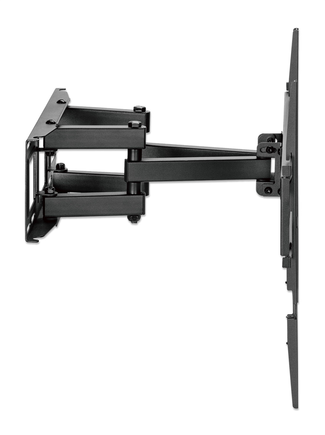 Manhattan Supporto a Muro 462440 per TV LED/LCD 37-80'' - Full-Motion, Inclinabile e Rotante, Nero