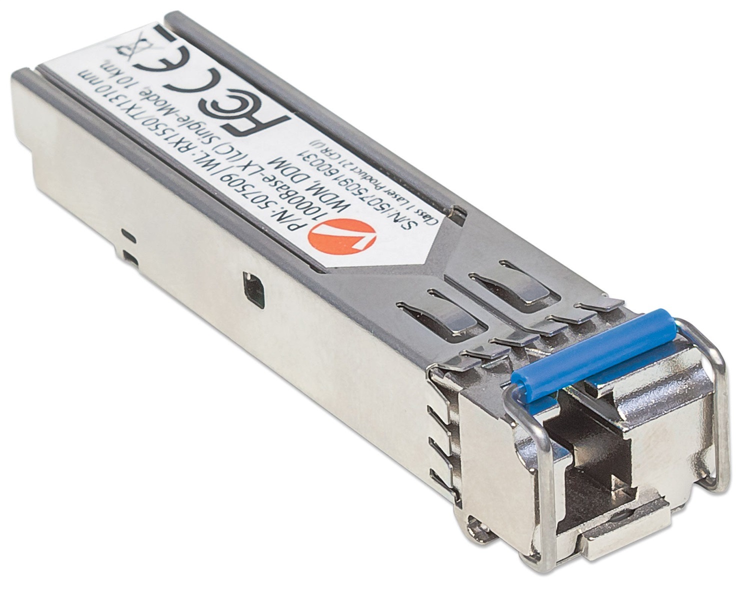 Intellinet 507509 Transceiver Gigabit Fibra Ottica WDM Bidirezionale SFP 1000 Mbit/s, Porta Monomodale LC, Fino a 10 km