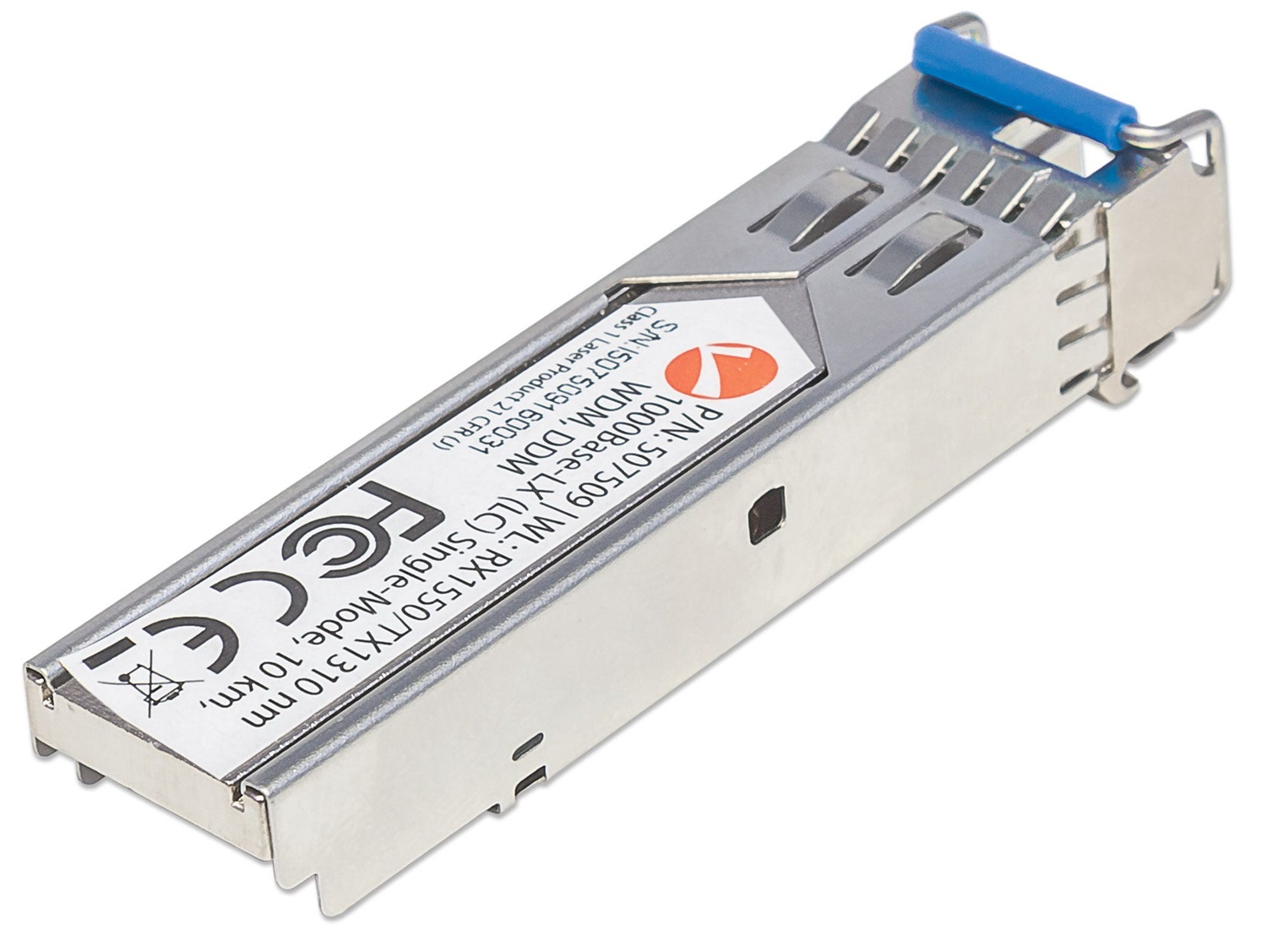 Intellinet 507509 Transceiver Gigabit Fibra Ottica WDM Bidirezionale SFP 1000 Mbit/s, Porta Monomodale LC, Fino a 10 km
