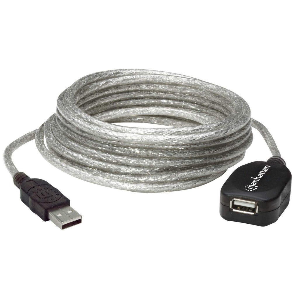 Manhattan 519779 cavo USB USB 2.0 5 m USB A Argento