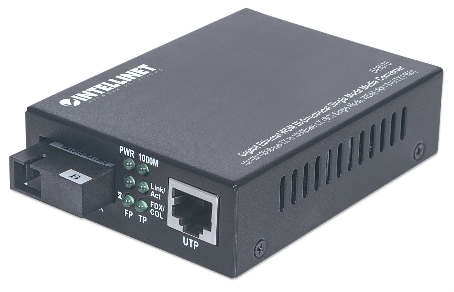 Intellinet Media Converter Gigabit Ethernet WDM Bidirezionale Single Mode 1000 Mbit/s RX1310/TX1550