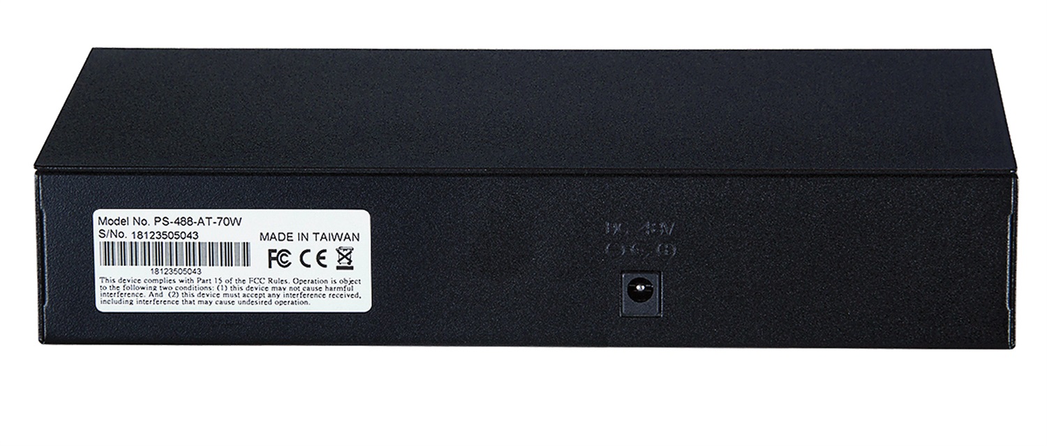 Intellinet 560764 Switch di Rete Fast Ethernet (10/100) con 8 Porte e Supporto Power over Ethernet (PoE) - Desktop / Rack