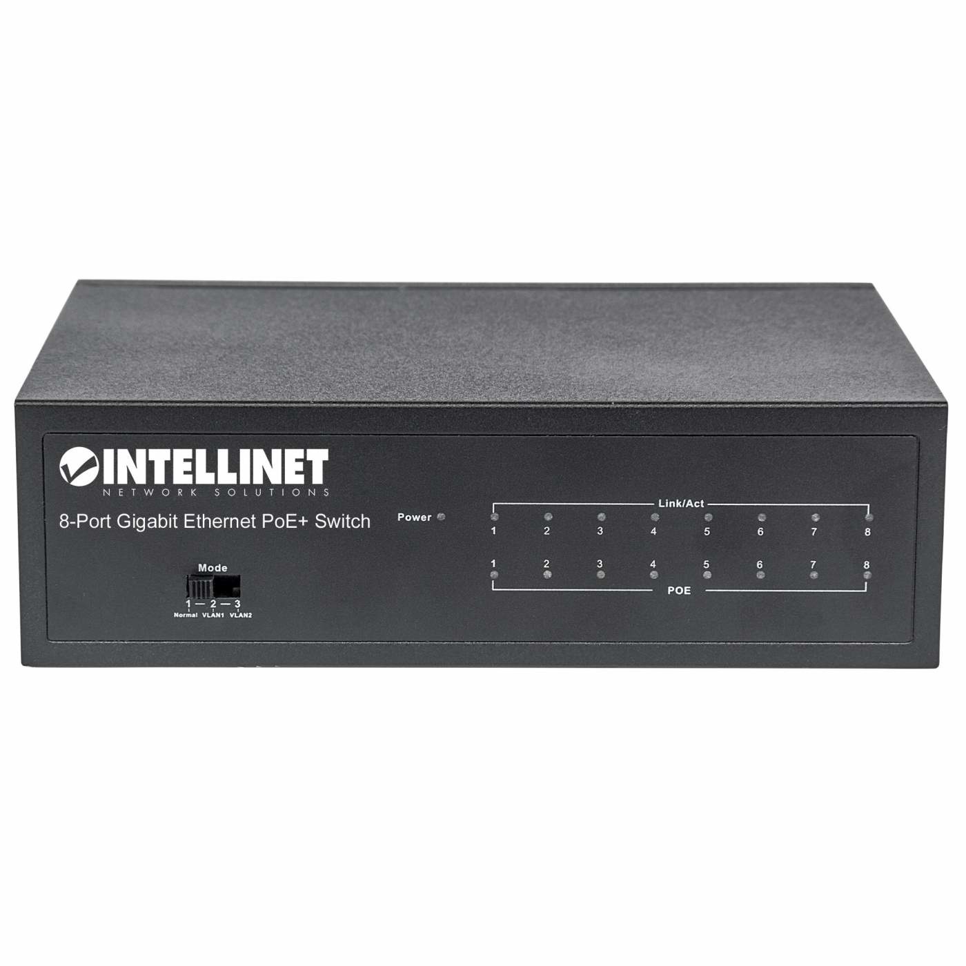 Intellinet Switch Gigabit Ethernet 8 Porte PoE - 10/100/1000 Mbps, Compatibile IEEE 802.3at / af