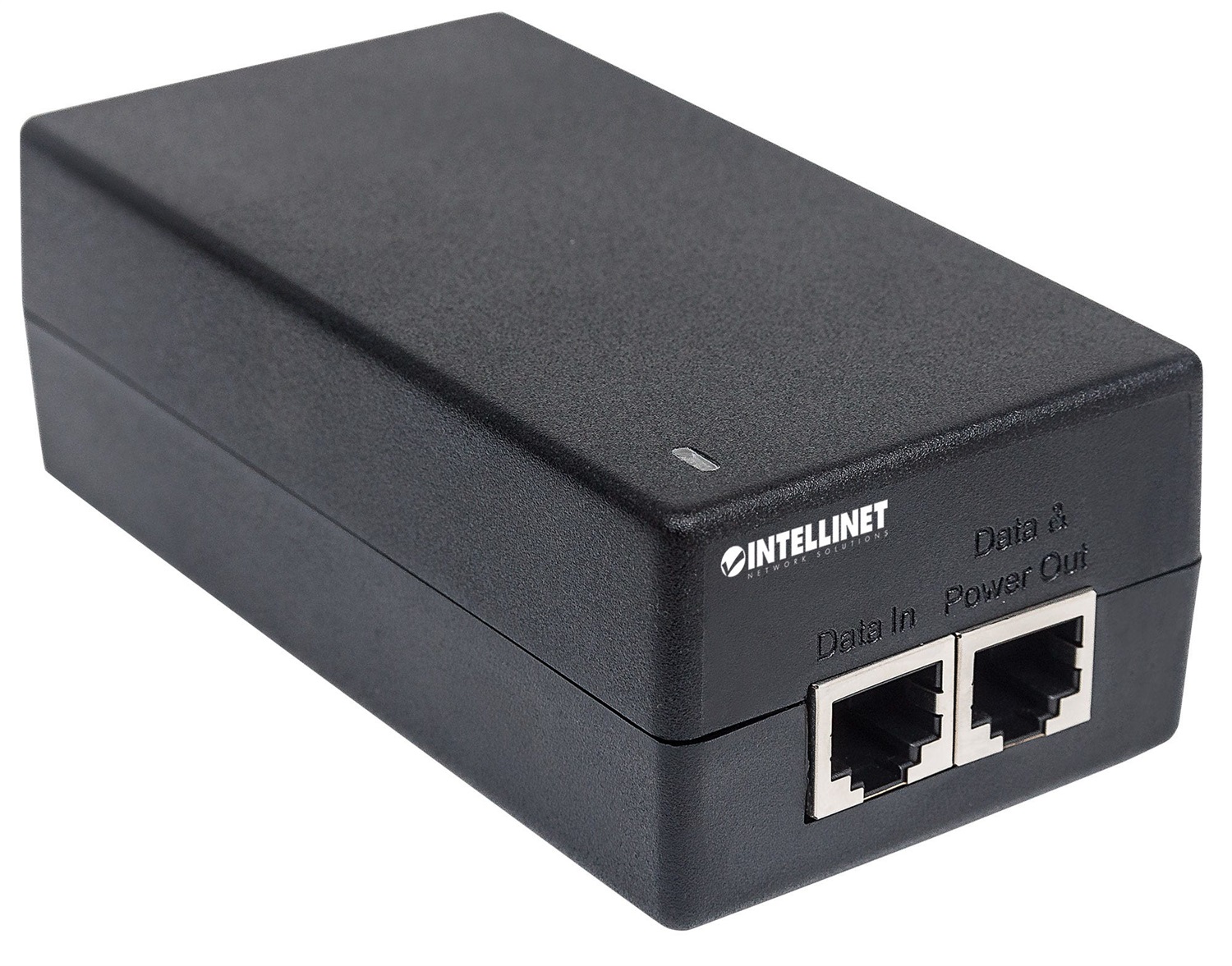 Intellinet 561235 Adattatore PoE e Iniettore Gigabit Ethernet 48V - Fino a 60W, Supporta Dispositivi PoE, Cat5/Cat6