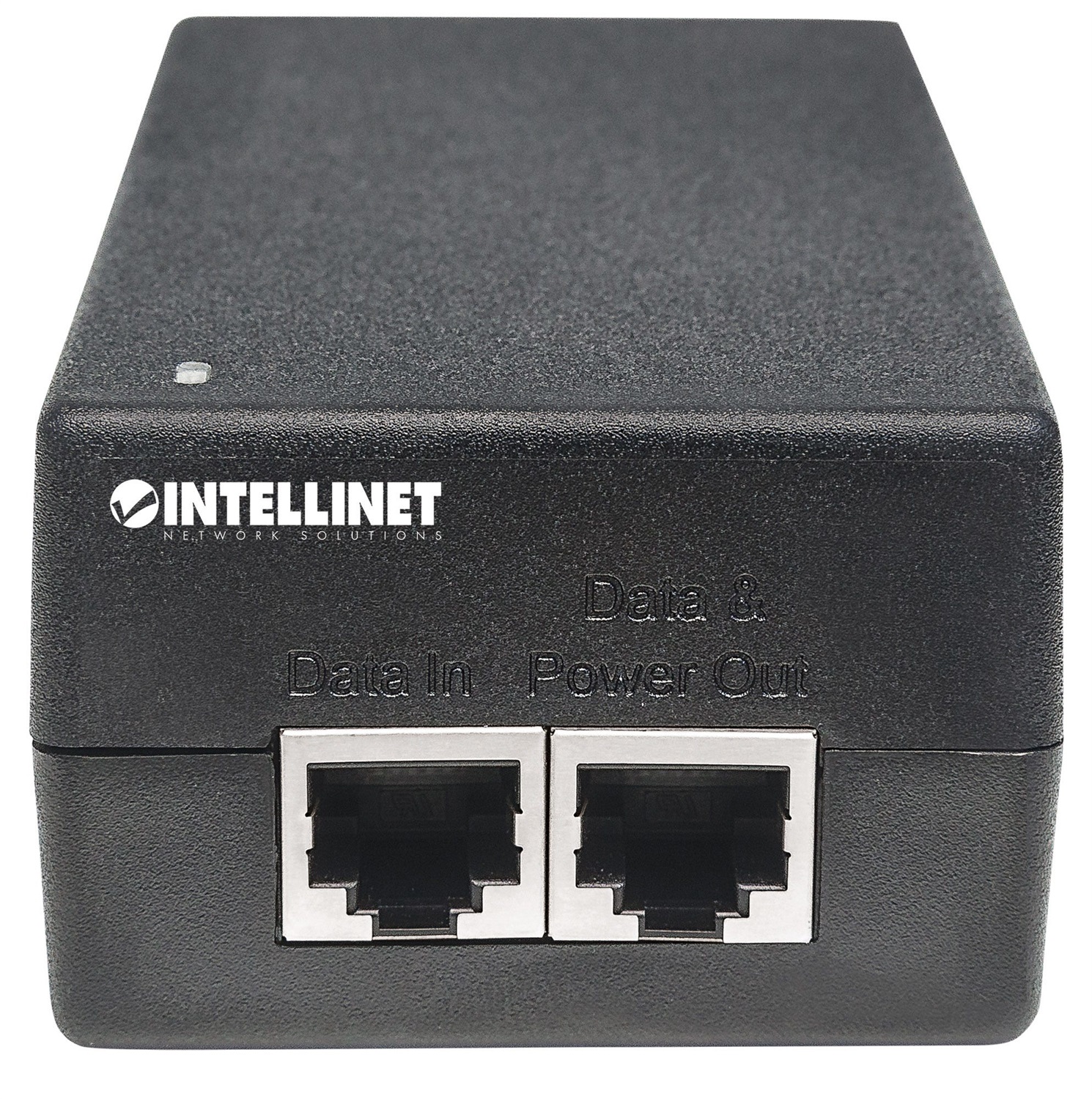 Intellinet 561235 Adattatore PoE e Iniettore Gigabit Ethernet 48V - Fino a 60W, Supporta Dispositivi PoE, Cat5/Cat6
