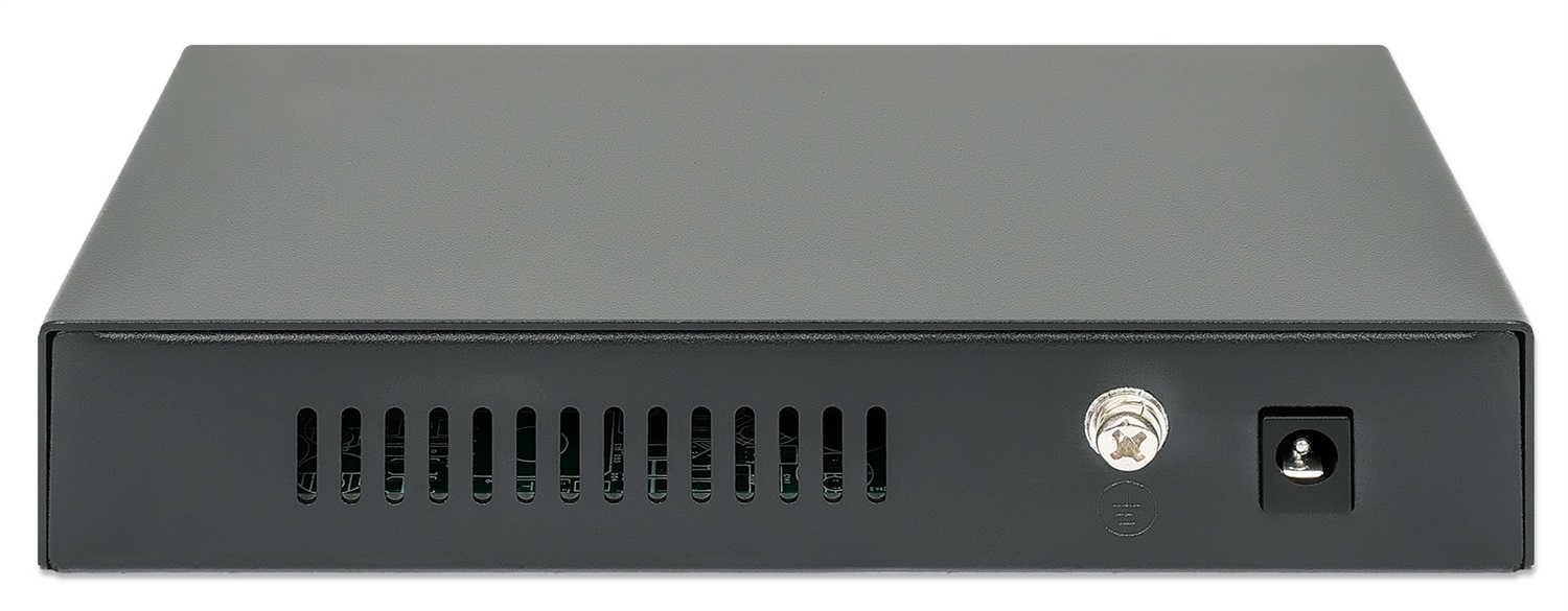 Intellinet 561822 Switch di Rete Gigabit Ethernet 5 Porte (10/100/1000) con Supporto Power over Ethernet (PoE) e SFP Port - 91W Power Budget