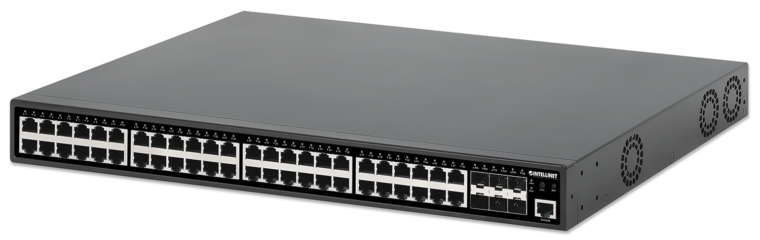 Intellinet 561969 Switch di Rete Gestito L2 Gigabit Ethernet PoE 48 Porte con 6 Slot 10GbE