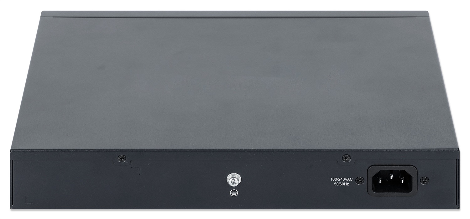 Intellinet 562003 Switch di Rete Gestito L2 /L3 PoE con 10 Porte (8 Gigabit e 2 SFP Uplink) - 1U