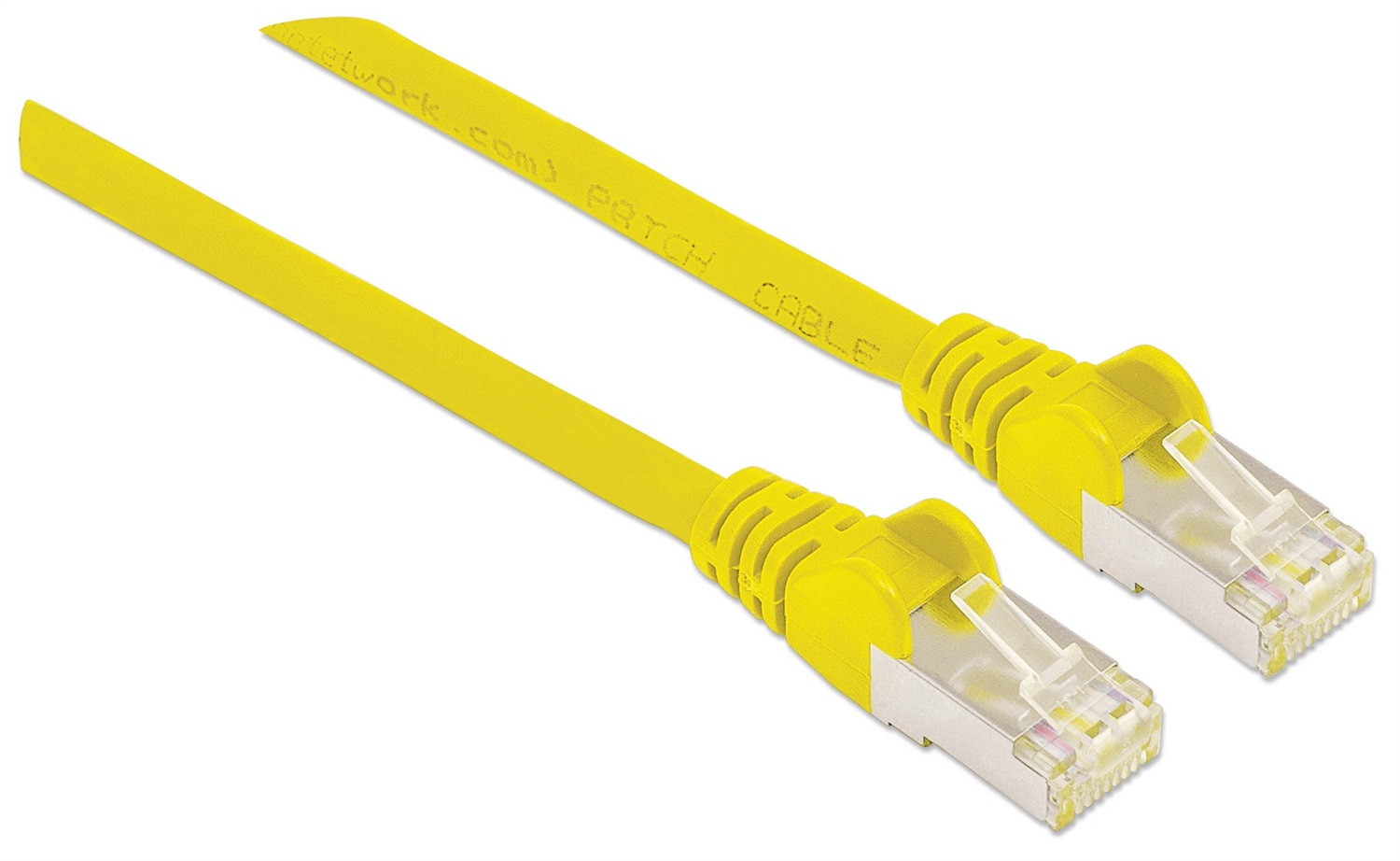 Intellinet Cavo di rete Patch Cat. 6 Giallo SFTP LSZH 1m - Rame 100%, Doppia Schermatura, Contatti Dorati
