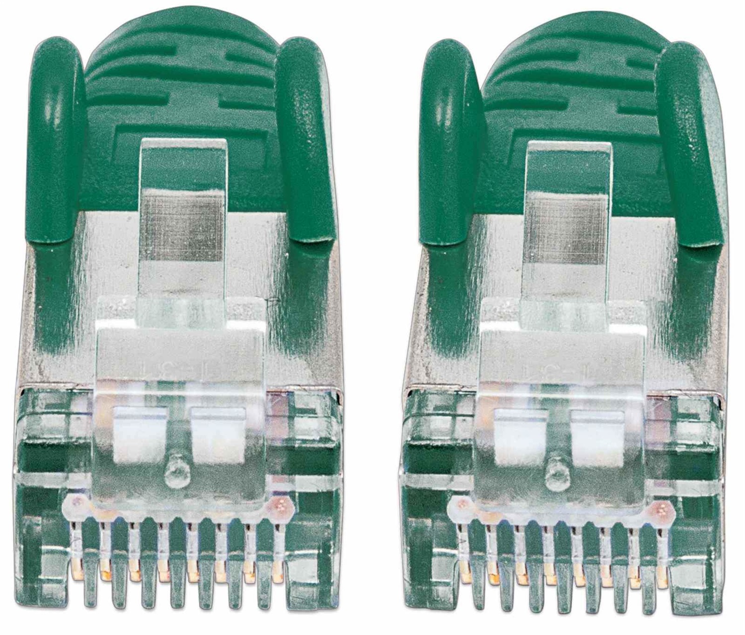 Intellinet Cavo di rete Patch Cat. 7 S/FTP 0,5m Verde con connettore RJ45 6A in rame