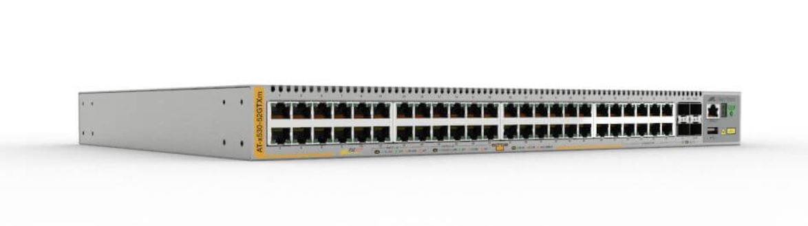 Allied Telesis x530-52GTXm Switch di rete Gestito L3 con 40 porte Gigabit Ethernet (10/100/1000), 4 porte SFP , Montaggio Rack, Grigio