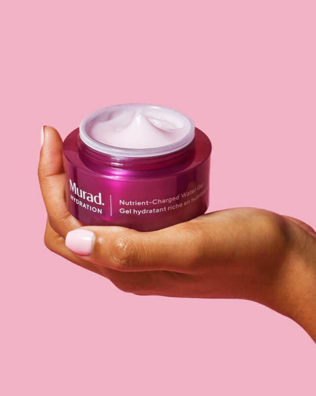 Murad Nutrient Charged Water Gel 50 ml - Crema idratante leggera e oil-free con 5 vitamine, minerali e peptidi