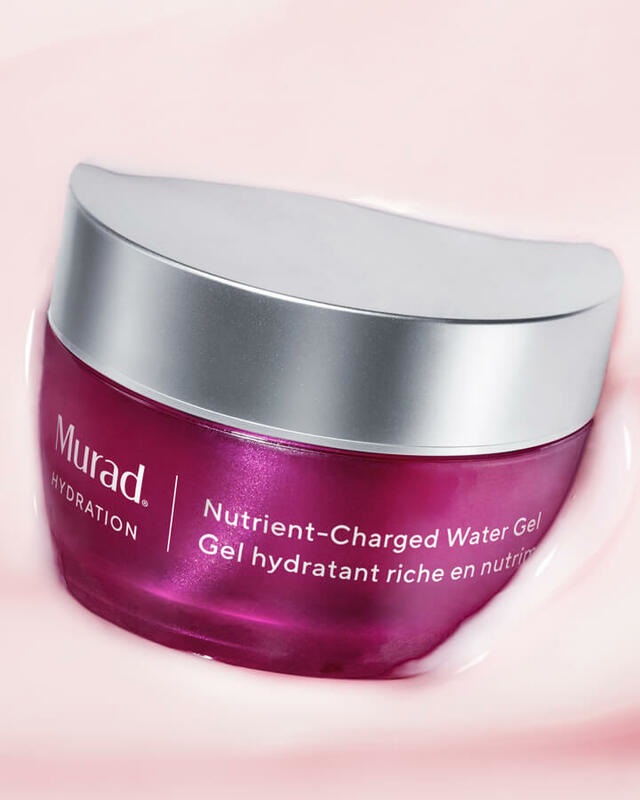 Murad Nutrient Charged Water Gel 50 ml - Crema idratante leggera e oil-free con 5 vitamine, minerali e peptidi