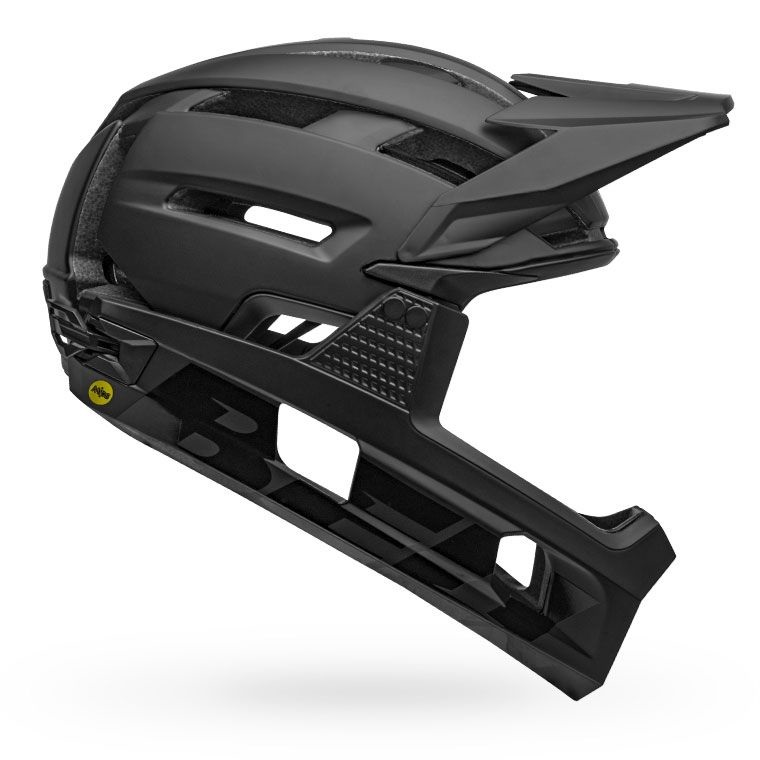 BELL Super Air R MIPS Casco Unisex Matte/Gloss Black L (58-62cm) - Ventilazione Avanzata e Mentoniera Removibile