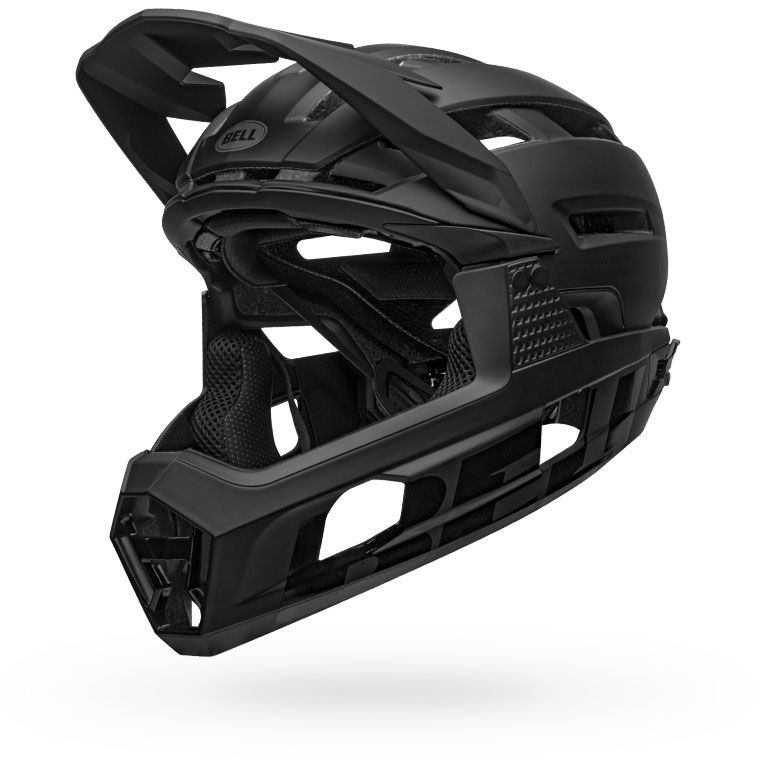 BELL Super Air R MIPS Casco Unisex Matte/Gloss Black L (58-62cm) - Ventilazione Avanzata e Mentoniera Removibile