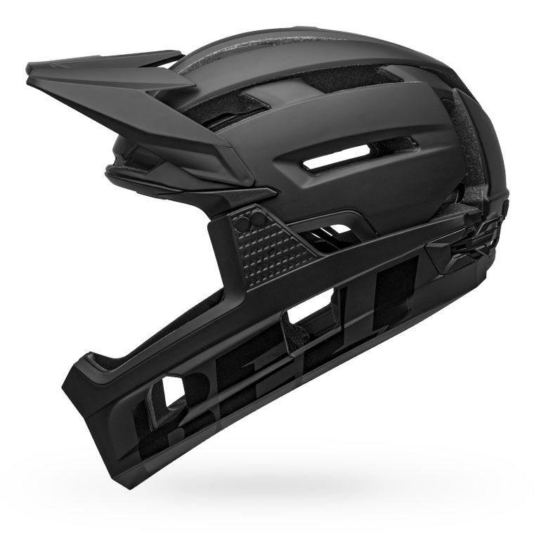 BELL Super Air R MIPS Casco Unisex Matte/Gloss Black L (58-62cm) - Ventilazione Avanzata e Mentoniera Removibile
