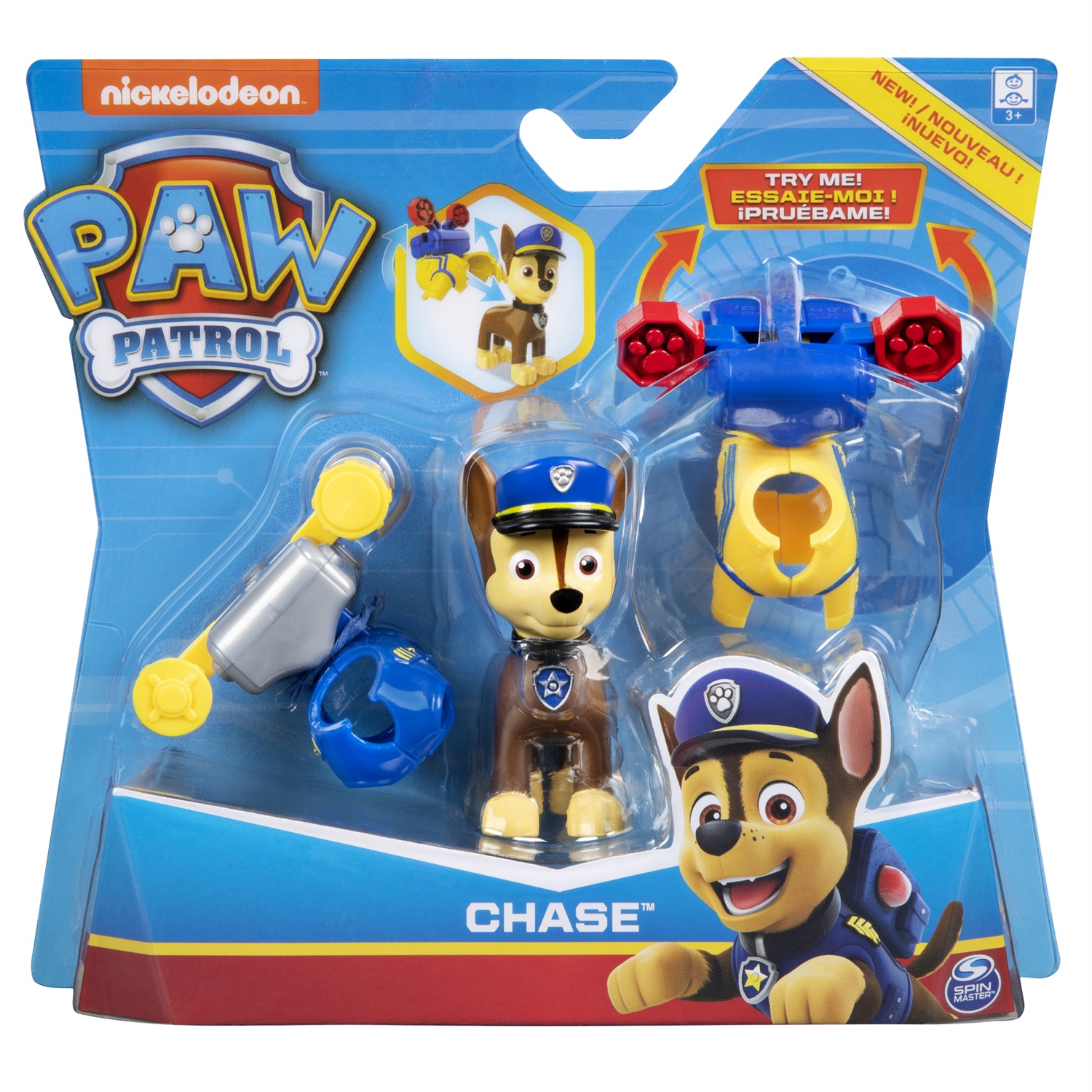 Spin Master PAW Patrol Action Pack Chase con 2 Uniformi Indossabili - Giocattolo per Bambini dai 3 Anni
