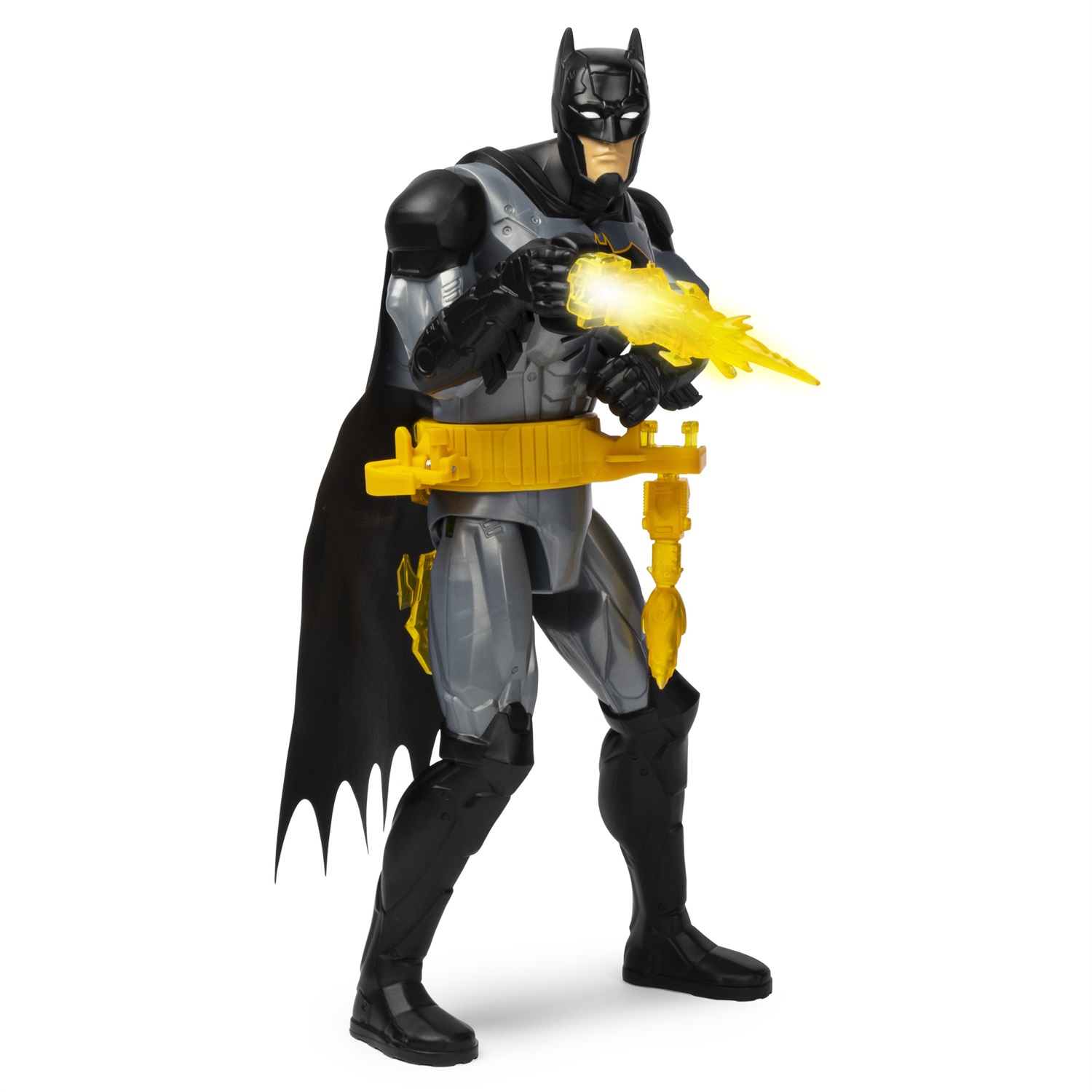 DC Comics Batman Deluxe - Personaggio in scala da 30 cm con Cintura Cambio Rapido, dai 4 anni